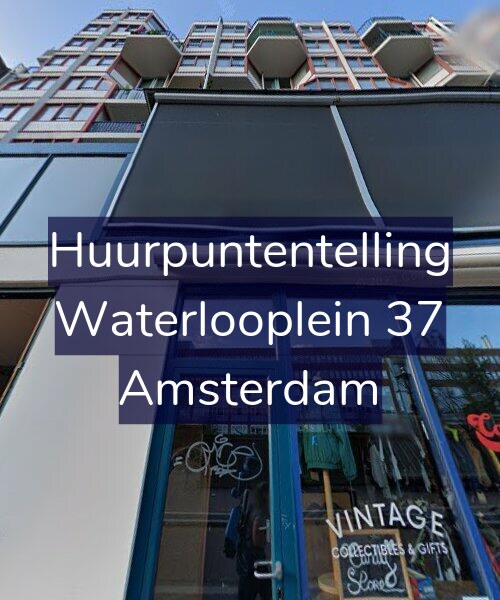 Foto gevel Huurpuntentelling voor Waterlooplein 37, Amsterdam