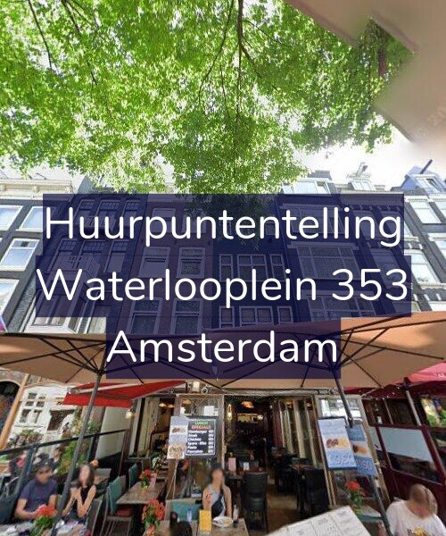 Foto gevel Huurpuntentelling voor Waterlooplein 353, Amsterdam