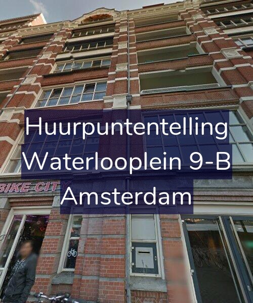 Foto gevel Huurpuntentelling voor Waterlooplein 9-B, Amsterdam