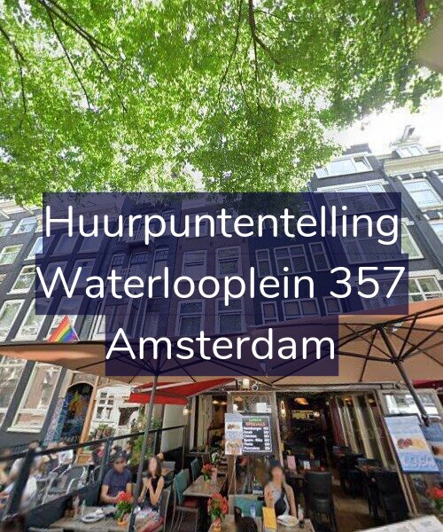 Foto gevel Huurpuntentelling voor Waterlooplein 357, Amsterdam