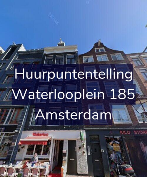 Foto gevel Huurpuntentelling voor Waterlooplein 185, Amsterdam