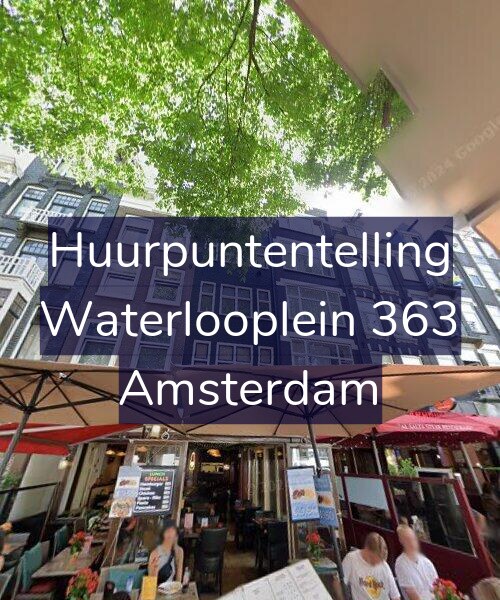 Foto gevel Huurpuntentelling voor Waterlooplein 363, Amsterdam