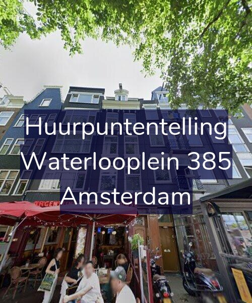 Foto gevel Huurpuntentelling voor Waterlooplein 385, Amsterdam