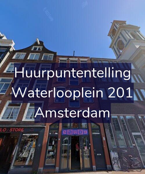 Foto gevel Huurpuntentelling voor Waterlooplein 201, Amsterdam