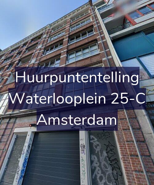 Foto gevel Huurpuntentelling voor Waterlooplein 25-C, Amsterdam