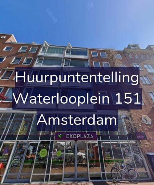Foto gevel Huurpuntentelling voor Waterlooplein 151, Amsterdam