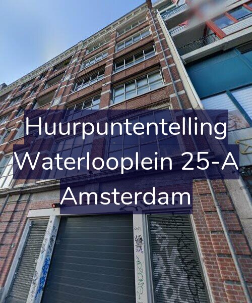 Foto gevel Huurpuntentelling voor Waterlooplein 25-A, Amsterdam