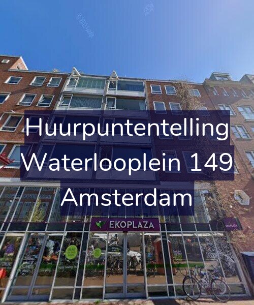 Foto gevel Huurpuntentelling voor Waterlooplein 149, Amsterdam