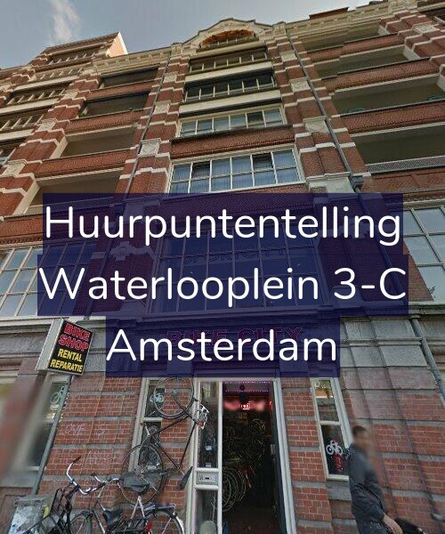 Foto gevel Huurpuntentelling voor Waterlooplein 3-C, Amsterdam