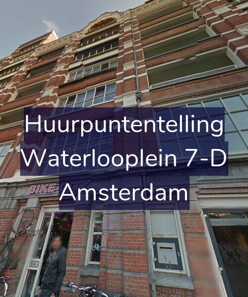 Foto gevel Huurpuntentelling voor Waterlooplein 7-D, Amsterdam