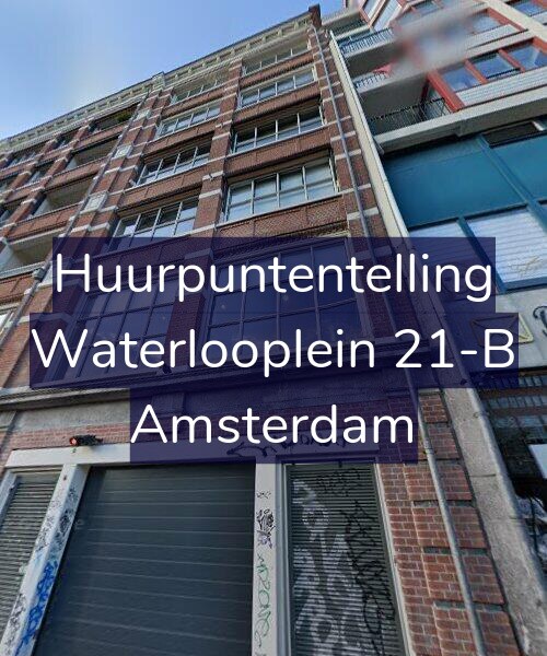 Foto gevel Huurpuntentelling voor Waterlooplein 21-B, Amsterdam