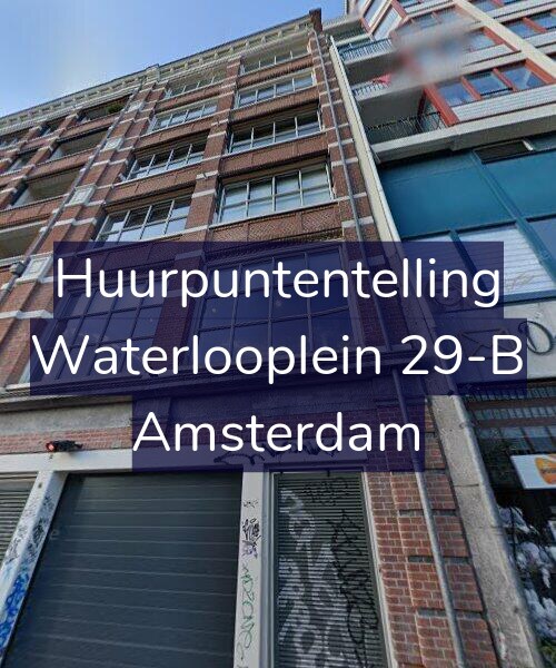 Foto gevel Huurpuntentelling voor Waterlooplein 29-B, Amsterdam
