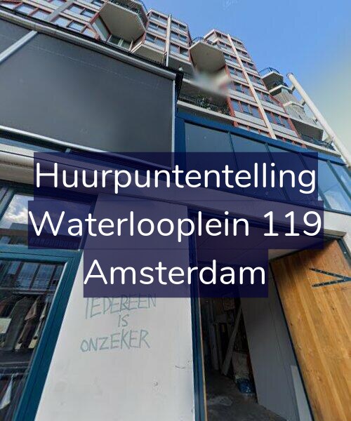 Foto gevel Huurpuntentelling voor Waterlooplein 119, Amsterdam