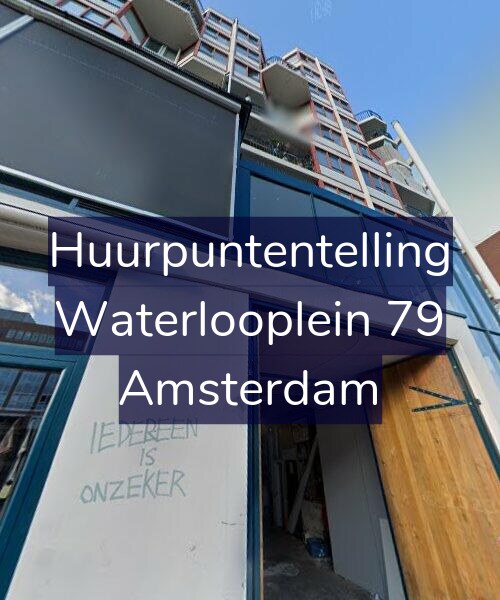 Foto gevel Huurpuntentelling voor Waterlooplein 79, Amsterdam