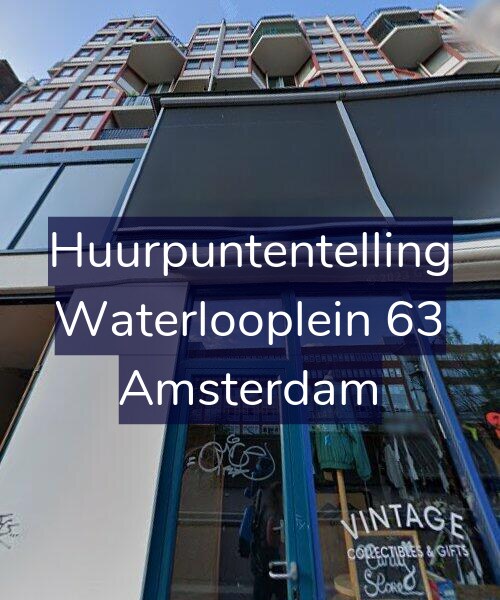 Foto gevel Huurpuntentelling voor Waterlooplein 63, Amsterdam