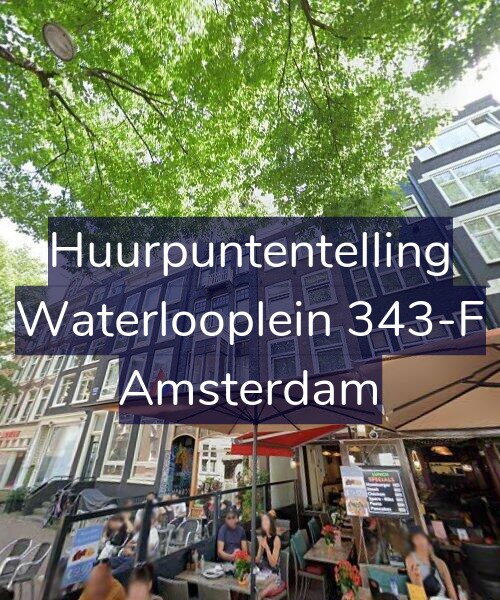 Foto gevel Huurpuntentelling voor Waterlooplein 343-F, Amsterdam