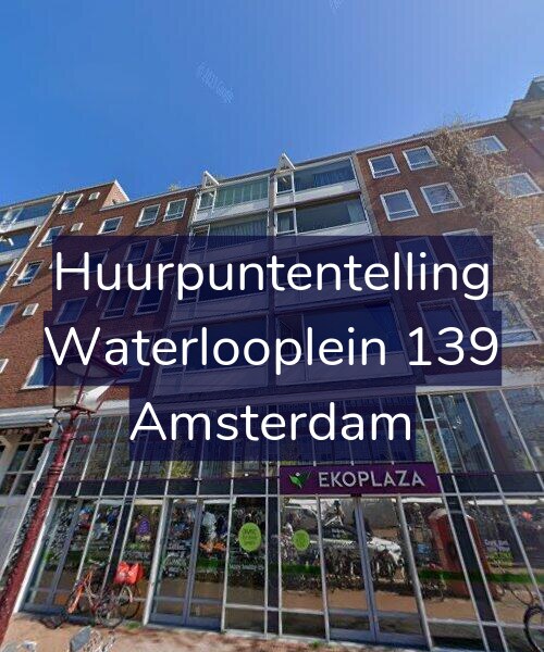 Foto gevel Huurpuntentelling voor Waterlooplein 139, Amsterdam
