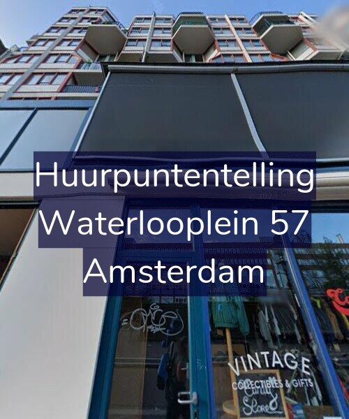 Foto gevel Huurpuntentelling voor Waterlooplein 57, Amsterdam