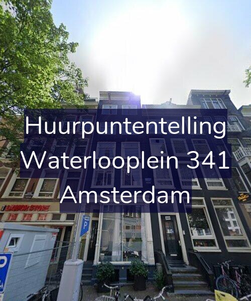 Foto gevel Huurpuntentelling voor Waterlooplein 341, Amsterdam