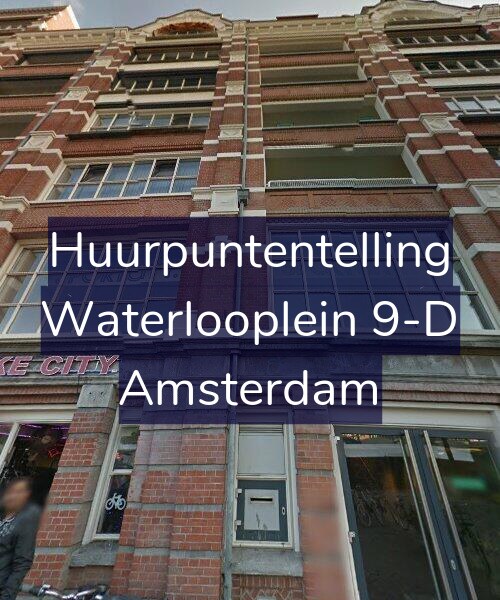 Foto gevel Huurpuntentelling voor Waterlooplein 9-D, Amsterdam