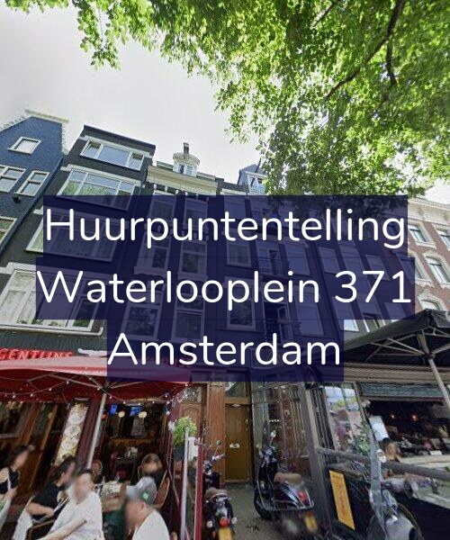 Foto gevel Huurpuntentelling voor Waterlooplein 371, Amsterdam