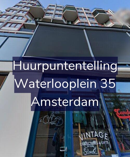 Foto gevel Huurpuntentelling voor Waterlooplein 35, Amsterdam