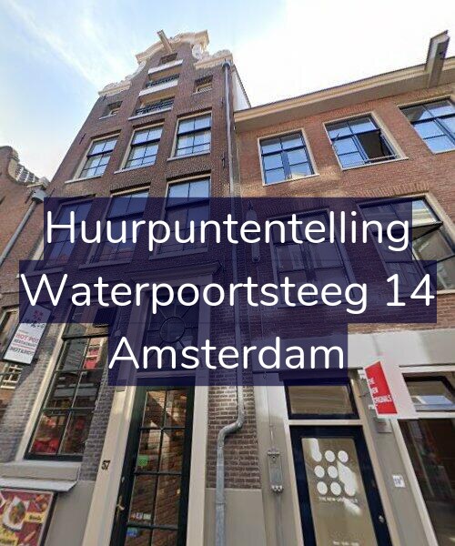 Foto gevel Huurpuntentelling voor Waterpoortsteeg 14, Amsterdam