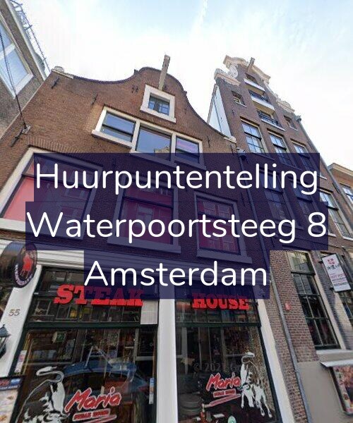 Foto gevel Huurpuntentelling voor Waterpoortsteeg 8, Amsterdam