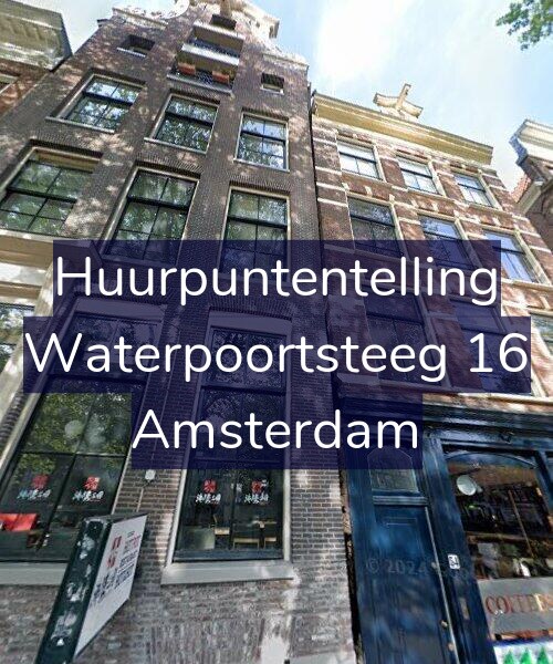 Foto gevel Huurpuntentelling voor Waterpoortsteeg 16, Amsterdam