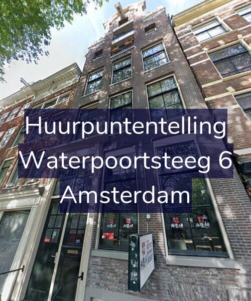 Foto gevel Huurpuntentelling voor Waterpoortsteeg 6, Amsterdam
