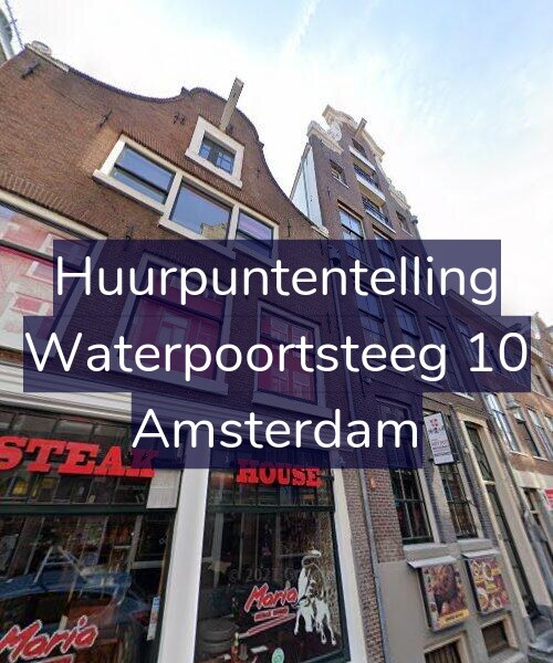 Foto gevel Huurpuntentelling voor Waterpoortsteeg 10, Amsterdam