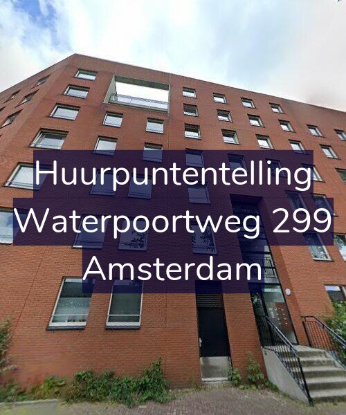 Foto gevel Huurpuntentelling voor Waterpoortweg 299, Amsterdam