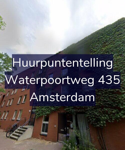 Foto gevel Huurpuntentelling voor Waterpoortweg 435, Amsterdam