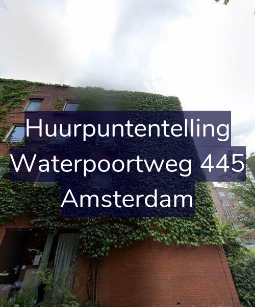 Foto gevel Huurpuntentelling voor Waterpoortweg 445, Amsterdam