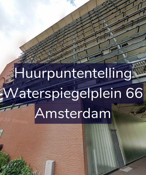 Foto gevel Huurpuntentelling voor Waterspiegelplein 66, Amsterdam