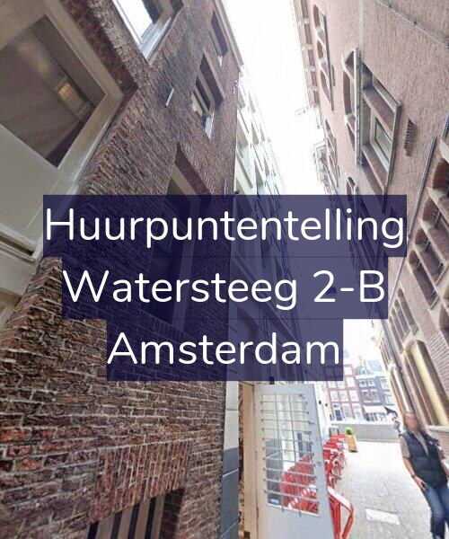 Foto gevel Huurpuntentelling voor Watersteeg 2-B, Amsterdam
