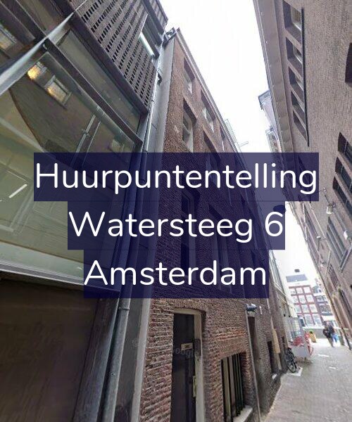 Foto gevel Huurpuntentelling voor Watersteeg 6, Amsterdam