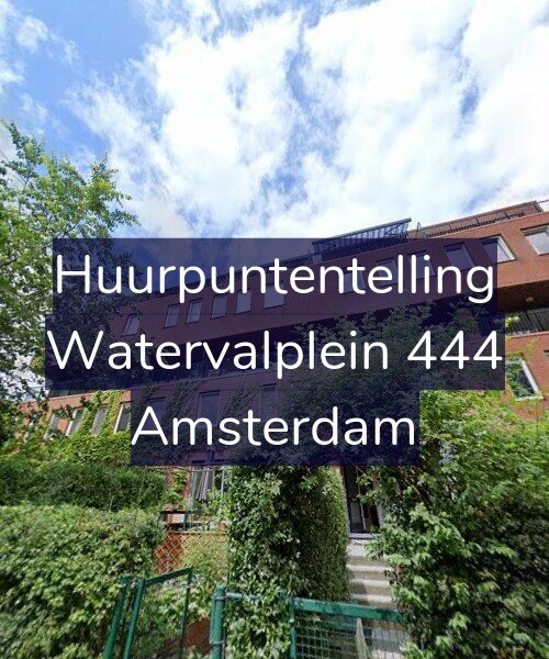 Foto gevel Huurpuntentelling voor Watervalplein 444, Amsterdam