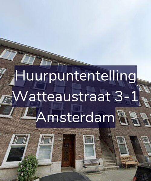 Foto gevel Huurpuntentelling voor Watteaustraat 3-1, Amsterdam