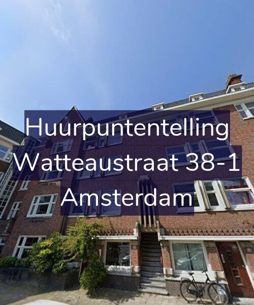 Foto gevel Huurpuntentelling voor Watteaustraat 38-1, Amsterdam