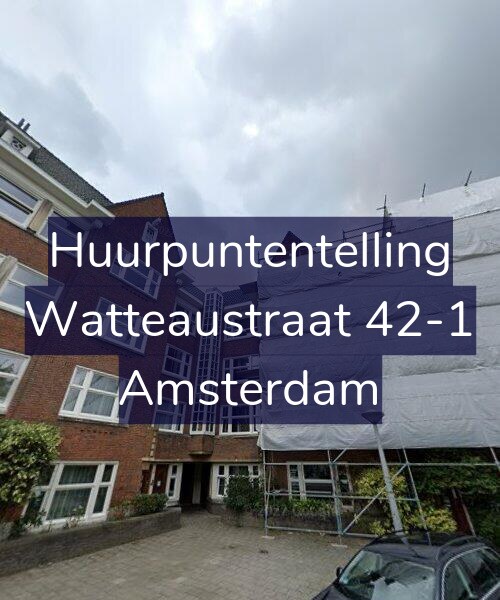 Foto gevel Huurpuntentelling voor Watteaustraat 42-1, Amsterdam