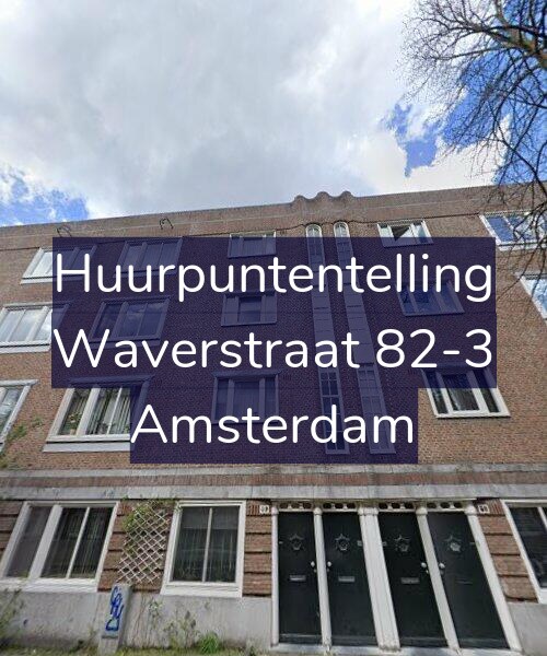 Foto gevel Huurpuntentelling voor Waverstraat 82-3, Amsterdam