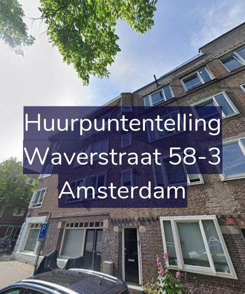 Foto gevel Huurpuntentelling voor Waverstraat 58-3, Amsterdam