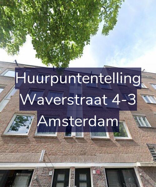 Foto gevel Huurpuntentelling voor Waverstraat 4-3, Amsterdam