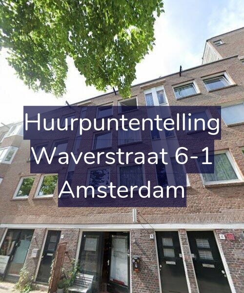 Foto gevel Huurpuntentelling voor Waverstraat 6-1, Amsterdam