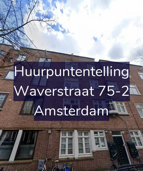 Foto gevel Huurpuntentelling voor Waverstraat 75-2, Amsterdam