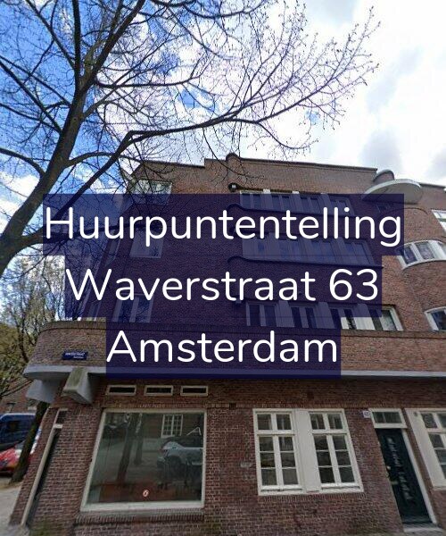 Foto gevel Huurpuntentelling voor Waverstraat 63, Amsterdam