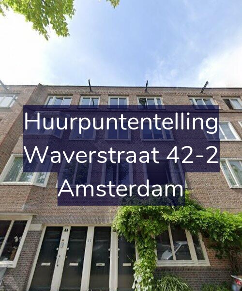 Foto gevel Huurpuntentelling voor Waverstraat 42-2, Amsterdam