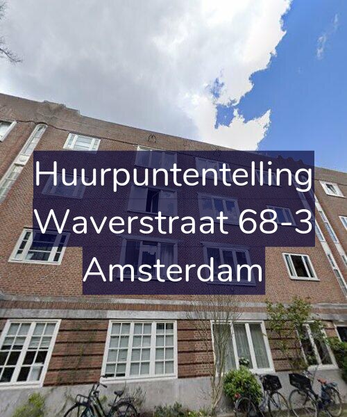 Foto gevel Huurpuntentelling voor Waverstraat 68-3, Amsterdam