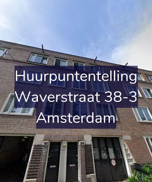 Foto gevel Huurpuntentelling voor Waverstraat 38-3, Amsterdam